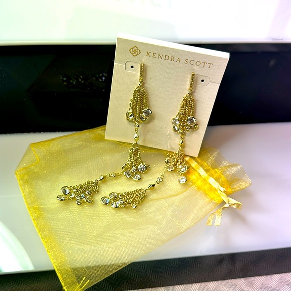 ~Kendra Scott earrings Talluah dangle drop tassels - Picture 6 of 8
